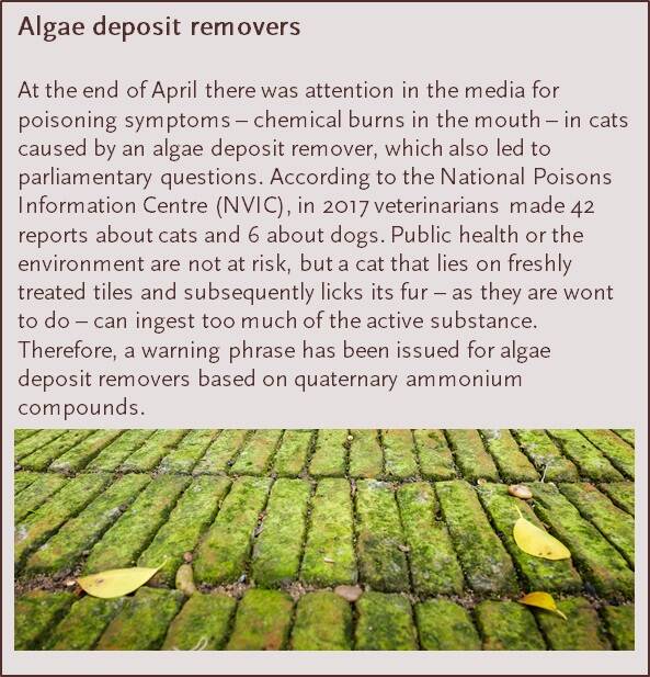 Algae deposit removers