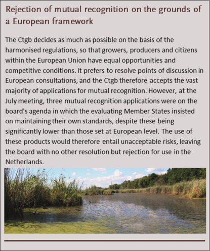 Kadertekst Mutual recognition
