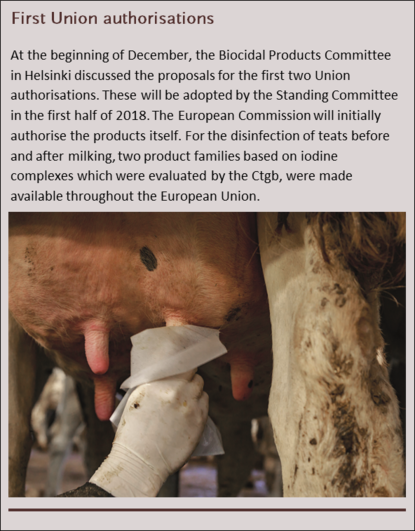 Kadertekst Union authorisation